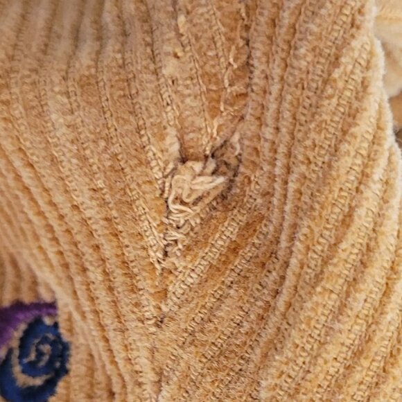 BDG Zaria Embroidered Corduroy Snail Brown Pull-On Pant size XL - Picture 13 of 16